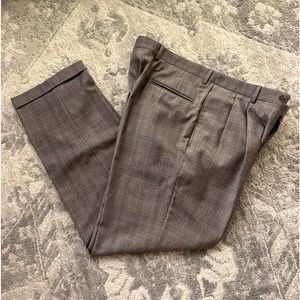 Jos A Bank, Men’s dress pants, Signature Collection, Brown Plaid